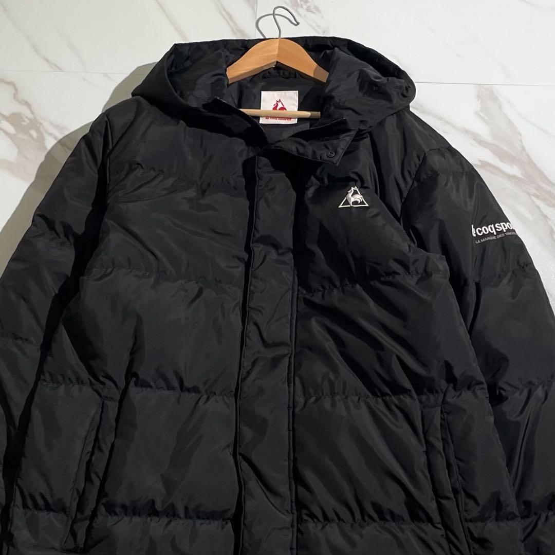 極美品✨】ルコックスポルティフ ロング ダウンコート 黒 フード XL