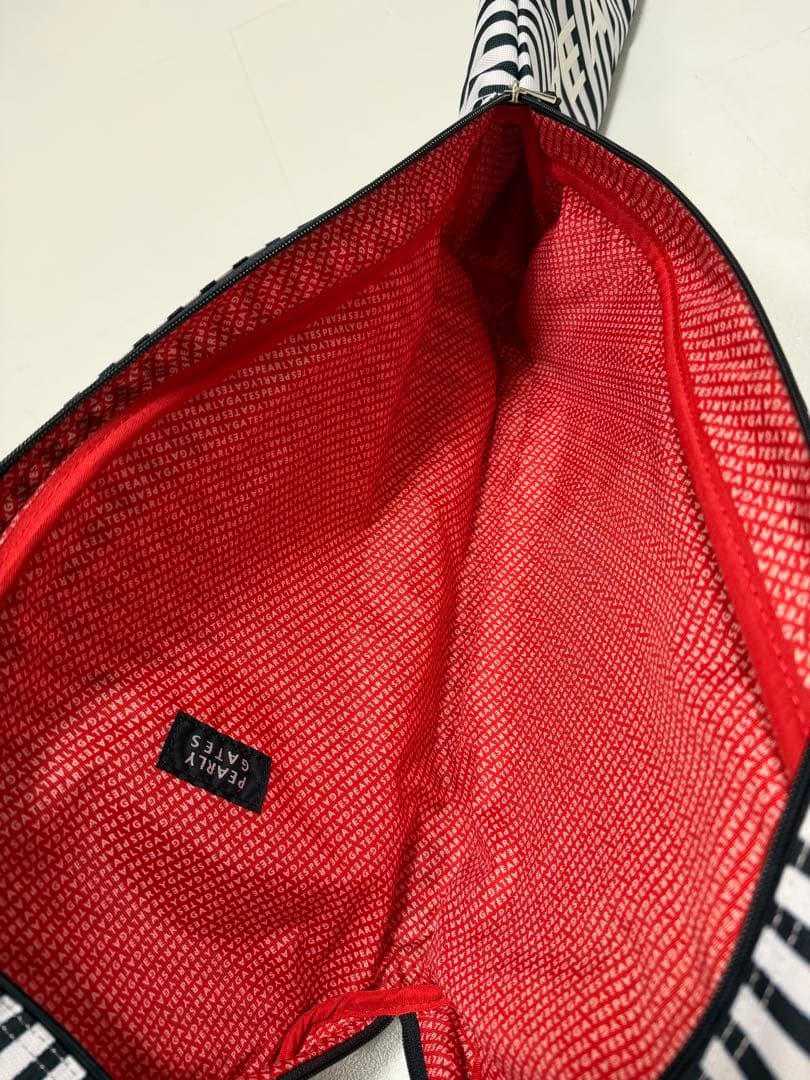 新品タグ付き】PEARLY GATES ストライプゴルフバッグ - メルカリ