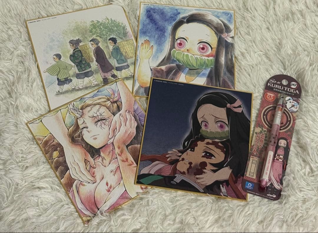 おまけ付き】鬼滅の刃 複製ミニ色紙4点セット 禰豆子 - メルカリ