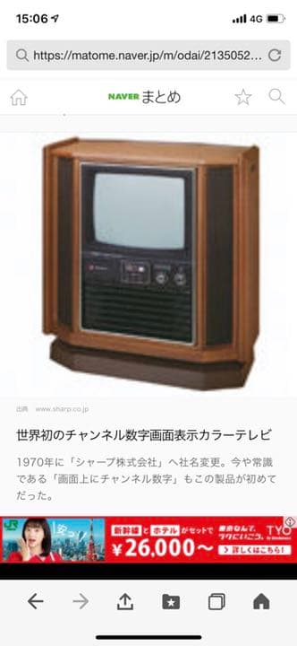 レトロ シャープ テレビ 昭和 - メルカリ