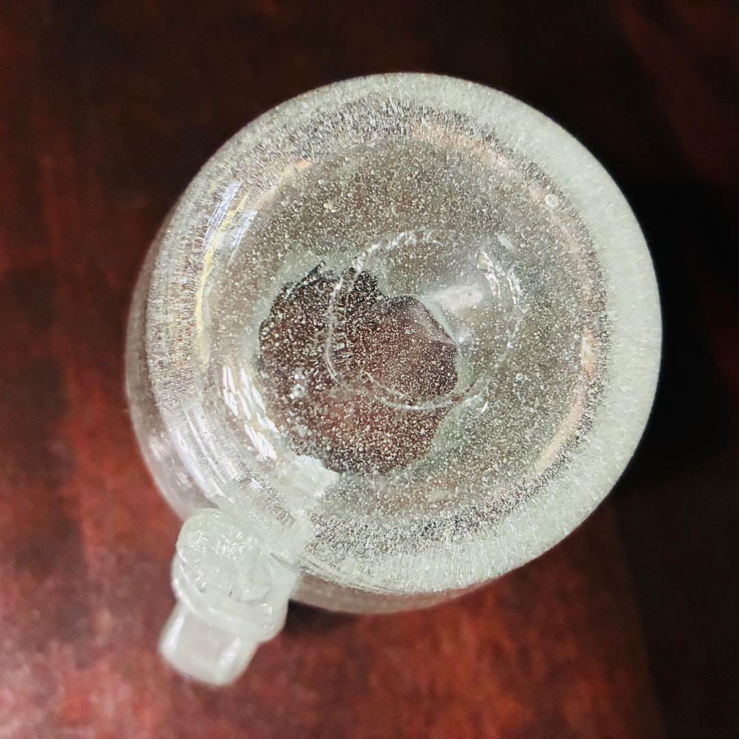 横山秀樹 花入れ ソースポット 縁巻 吹きガラス