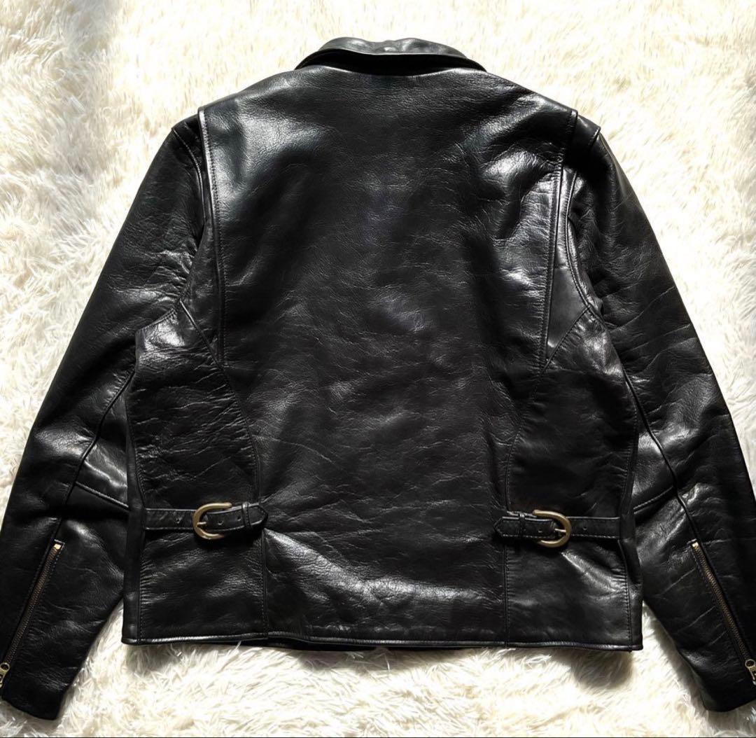 美品✨VANSON エンフィールド レザージャケット シングルライダース 46