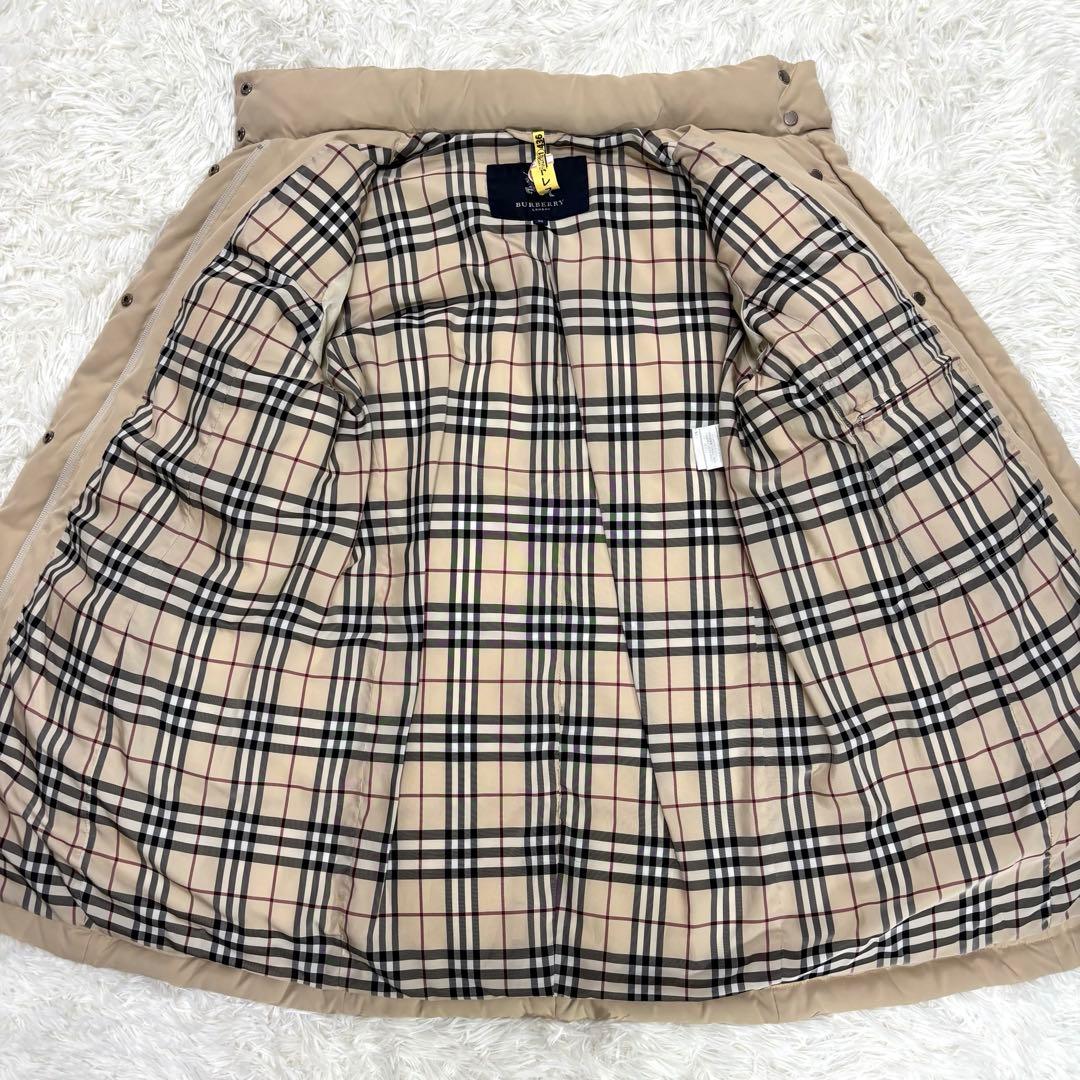 バーバリーロンドン ダウンコート ノバチェック フード収納 2WAY