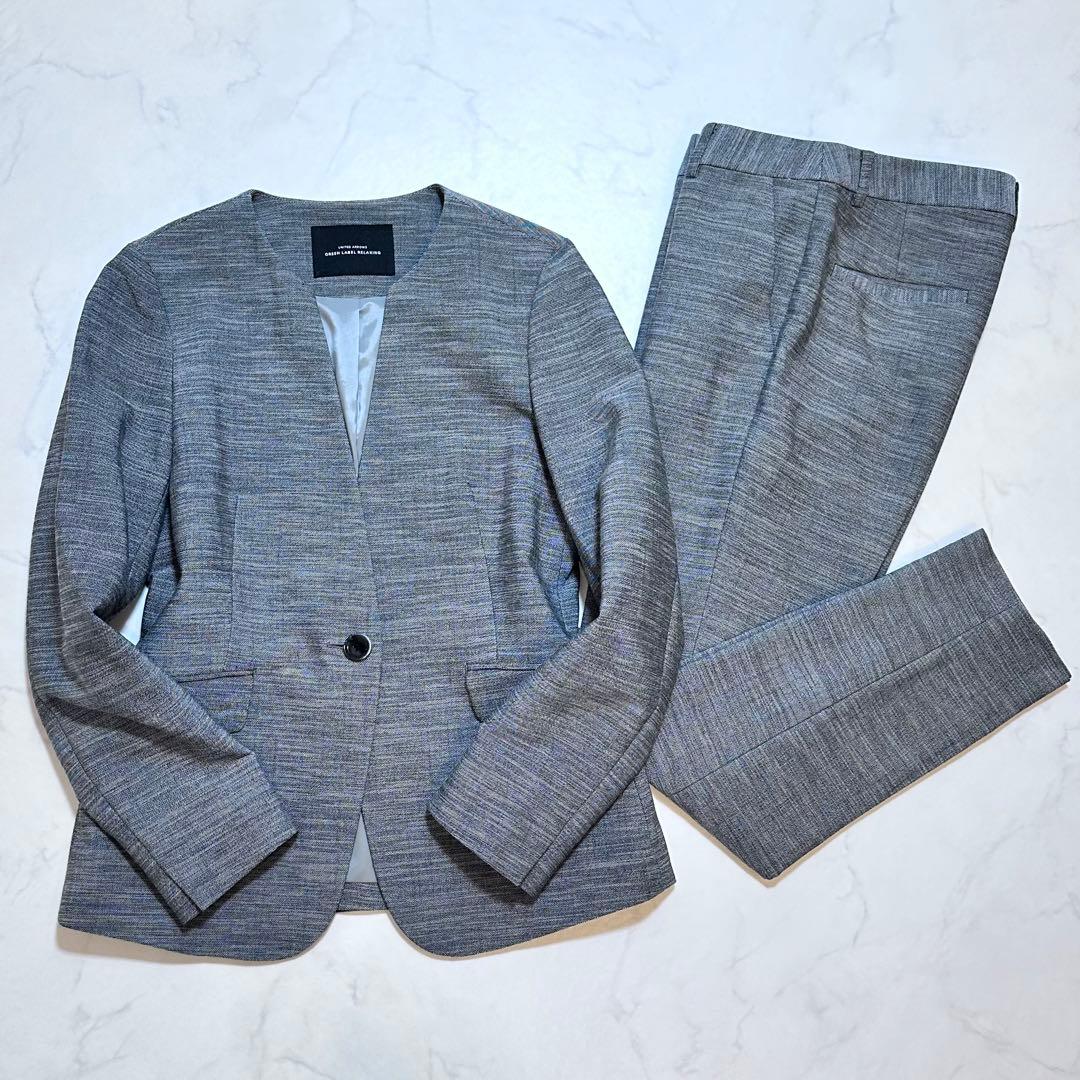 グリーンレーベルリラクシング セットアップ パンツスーツ 手洗い可 グレー 36 楽天市場】レディース グリーンレーベルリラクシング セットアップ