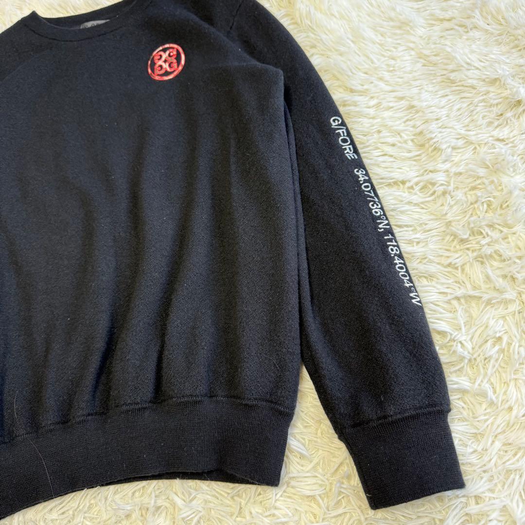 ジーフォア】美品 ニットセーター 裏地付 カシミヤ混 3サイズ メンズ