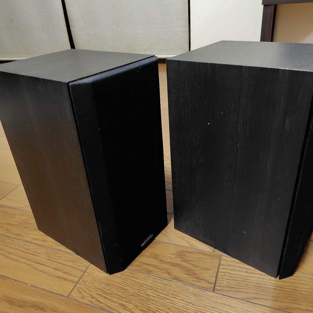 KENWOOD LS-SA6 2ウェイスピーカー 黒 木製エンクロージャ ペア - メルカリ