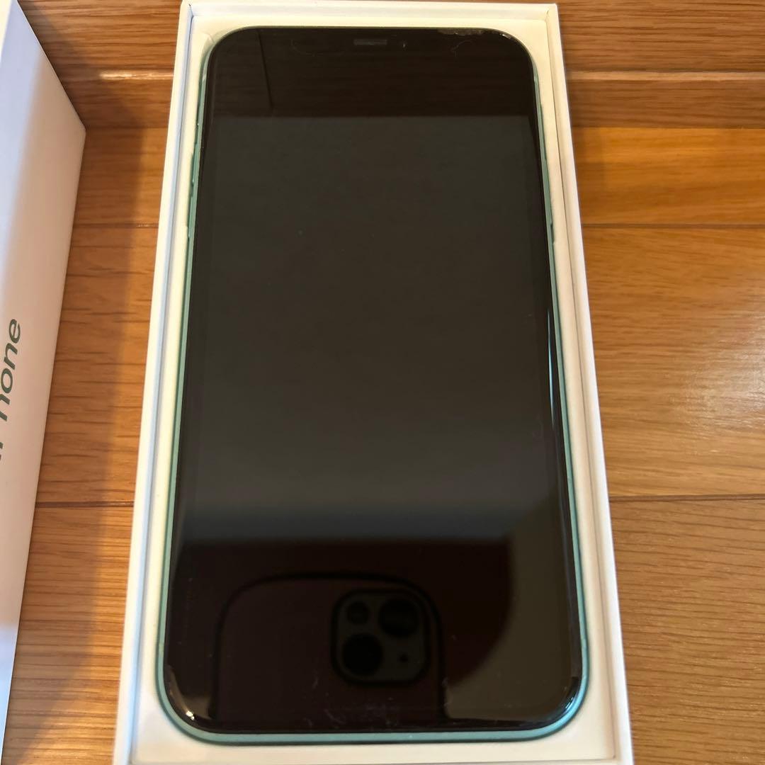 iPhone11 グリーン 128GB 箱付きSIMフリー スマホ本体 - メルカリ