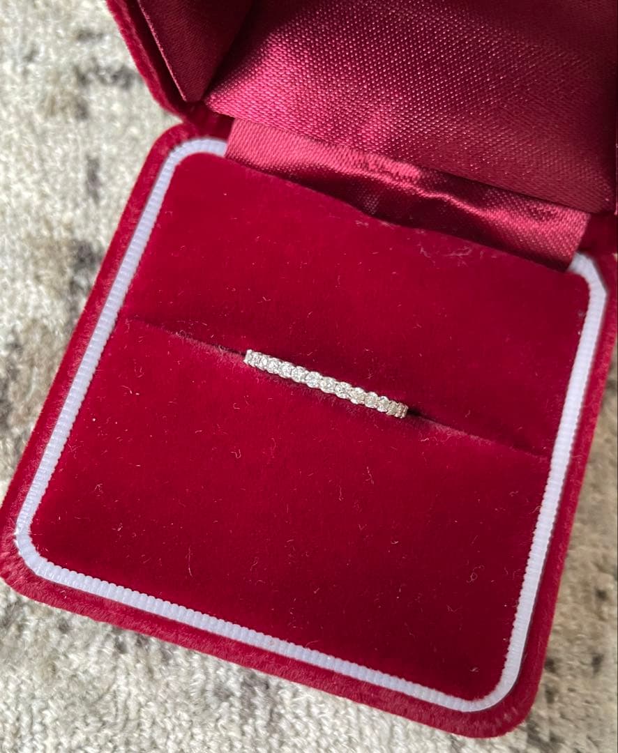 値下‼️プラチナ天然ダイヤモンドエタニティリング　Pt900 0.3ct