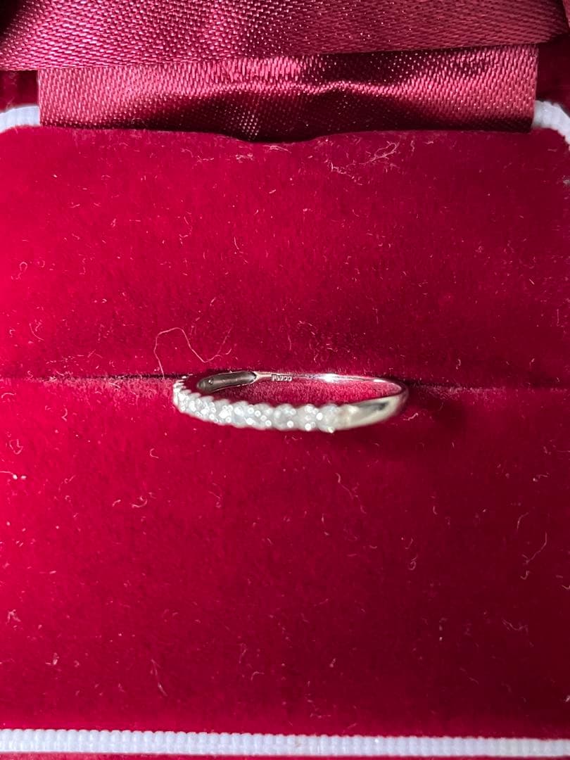値下‼️プラチナ天然ダイヤモンドエタニティリング　Pt900 0.3ct
