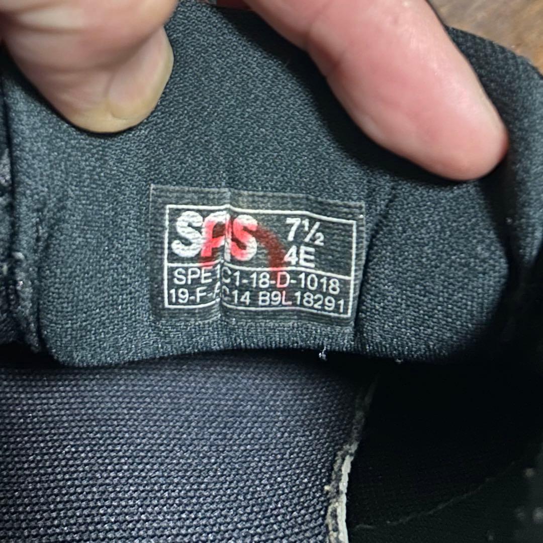 SAS 米軍実物 トレーニングシューズ 4E ワイド 25.5cm ブラック