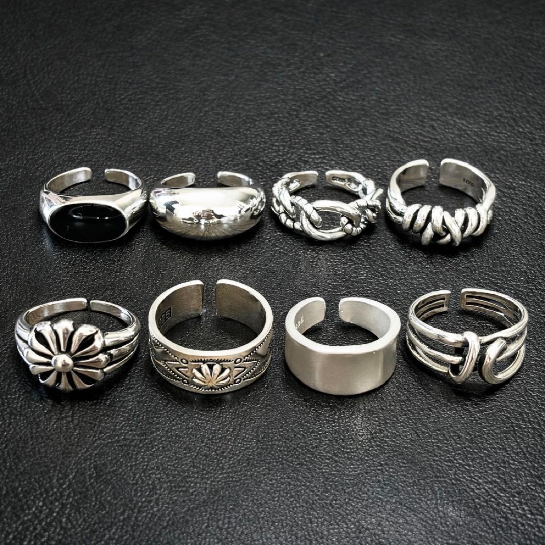 半額セール！】リング8点セット ヴィンテージ アクセサリー メンズ