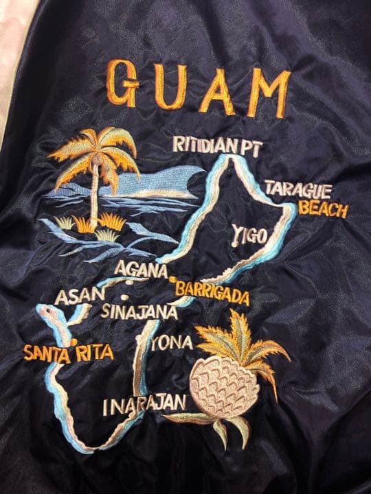 ビンテージ パティーナ Vintage Patina GUAM刺繍 スカジャン - メルカリ