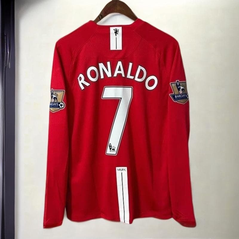 07-08 マンチェスター・ユナイテッド RONALDO 7番 長袖 シャツ - メルカリ