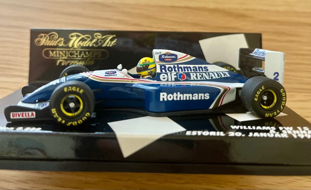 ミニチャンプス F1 ウィリアムズ FW15 A.セナ 1/43 ロスマンズ仕様