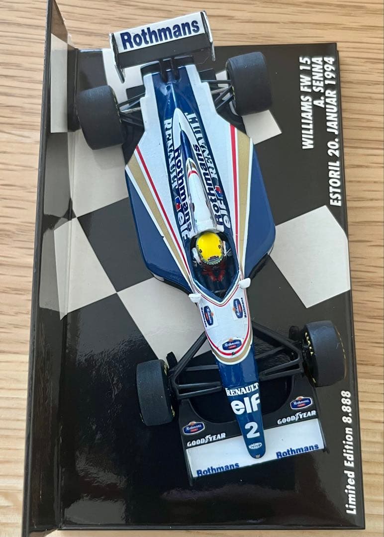 ミニチャンプス F1 ウィリアムズ FW15 A.セナ 1/43 ロスマンズ仕様