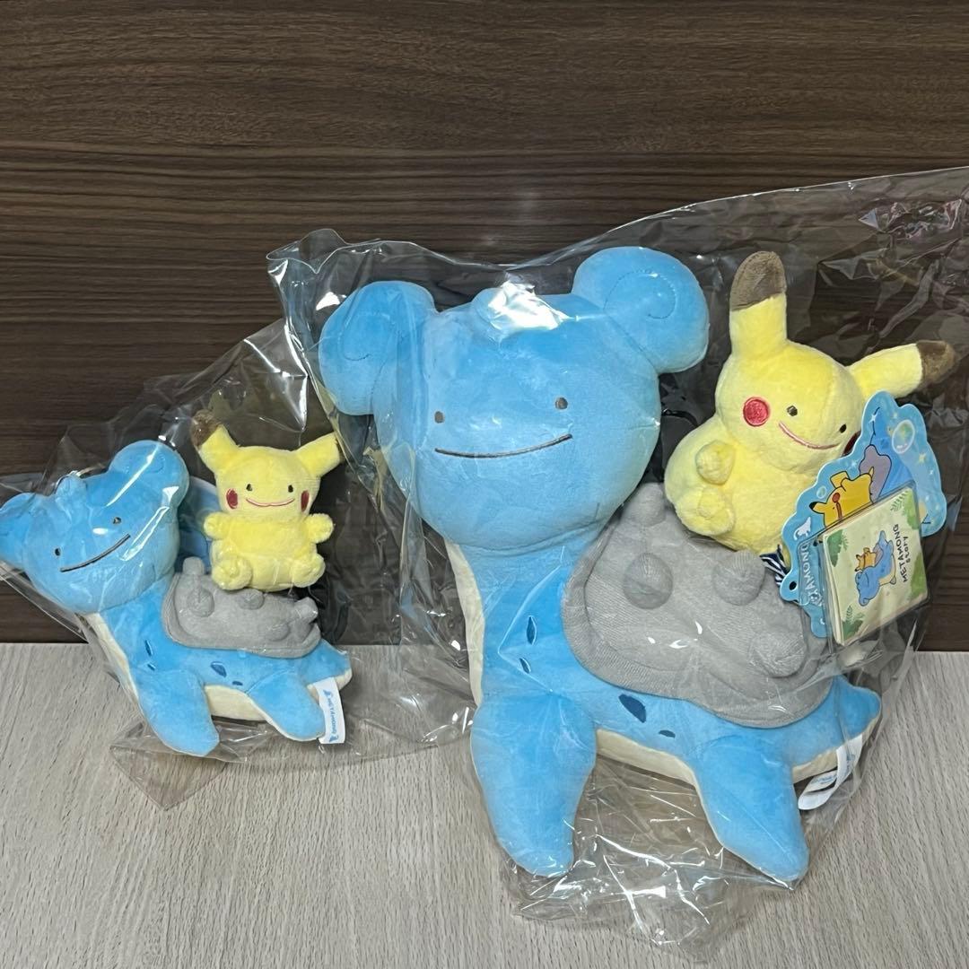 韓国 限定 ポケモン メタモン マスコットキーホルダー＆ぬいぐるみ セット 2個