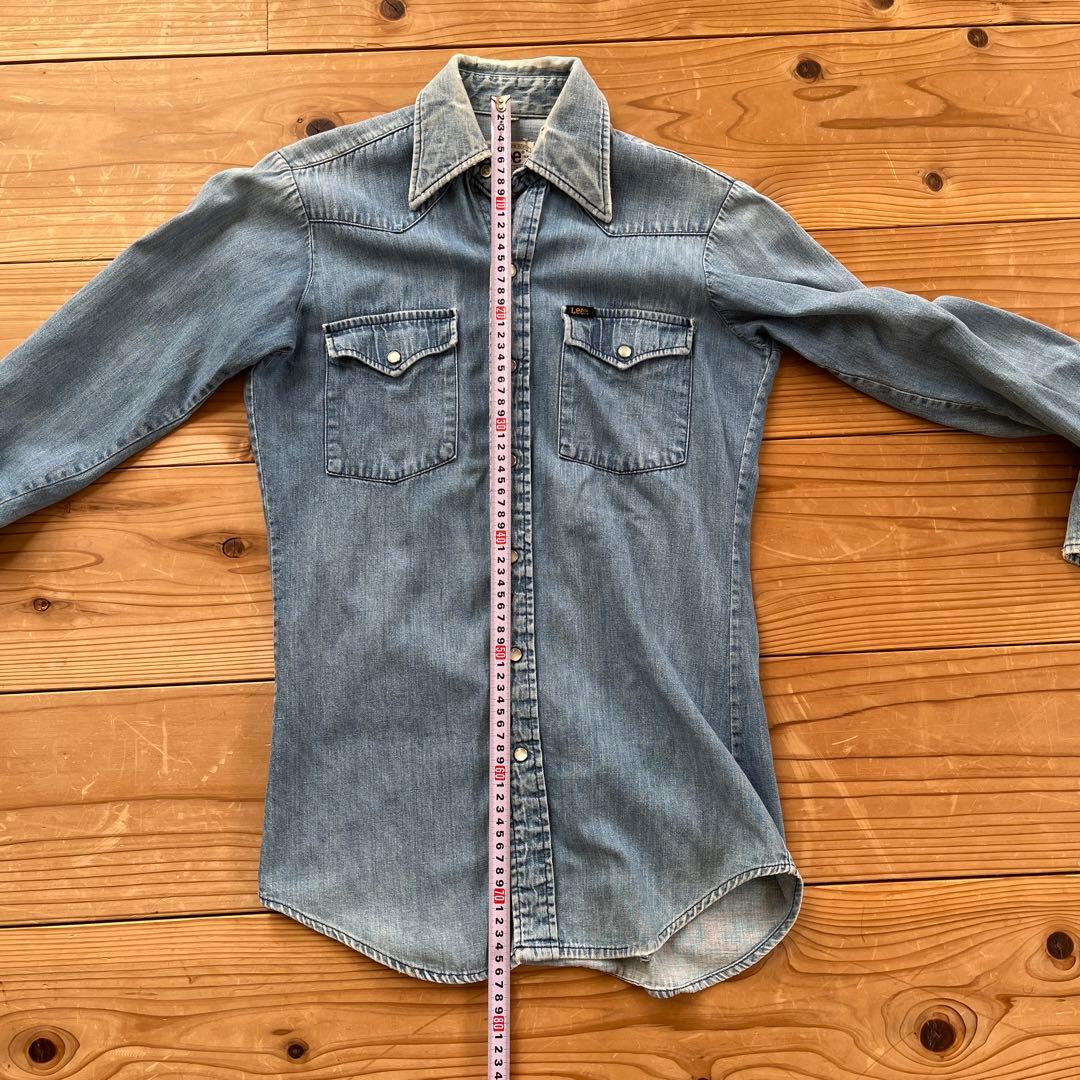 70s USA Lee デニム ウエスタンシャツ - メルカリ