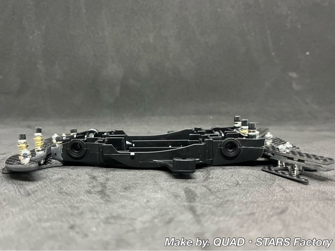 【ミニ四駆・MA用】2軸ATリジットバンパー＋1軸リヤアンカー　フルカーボン