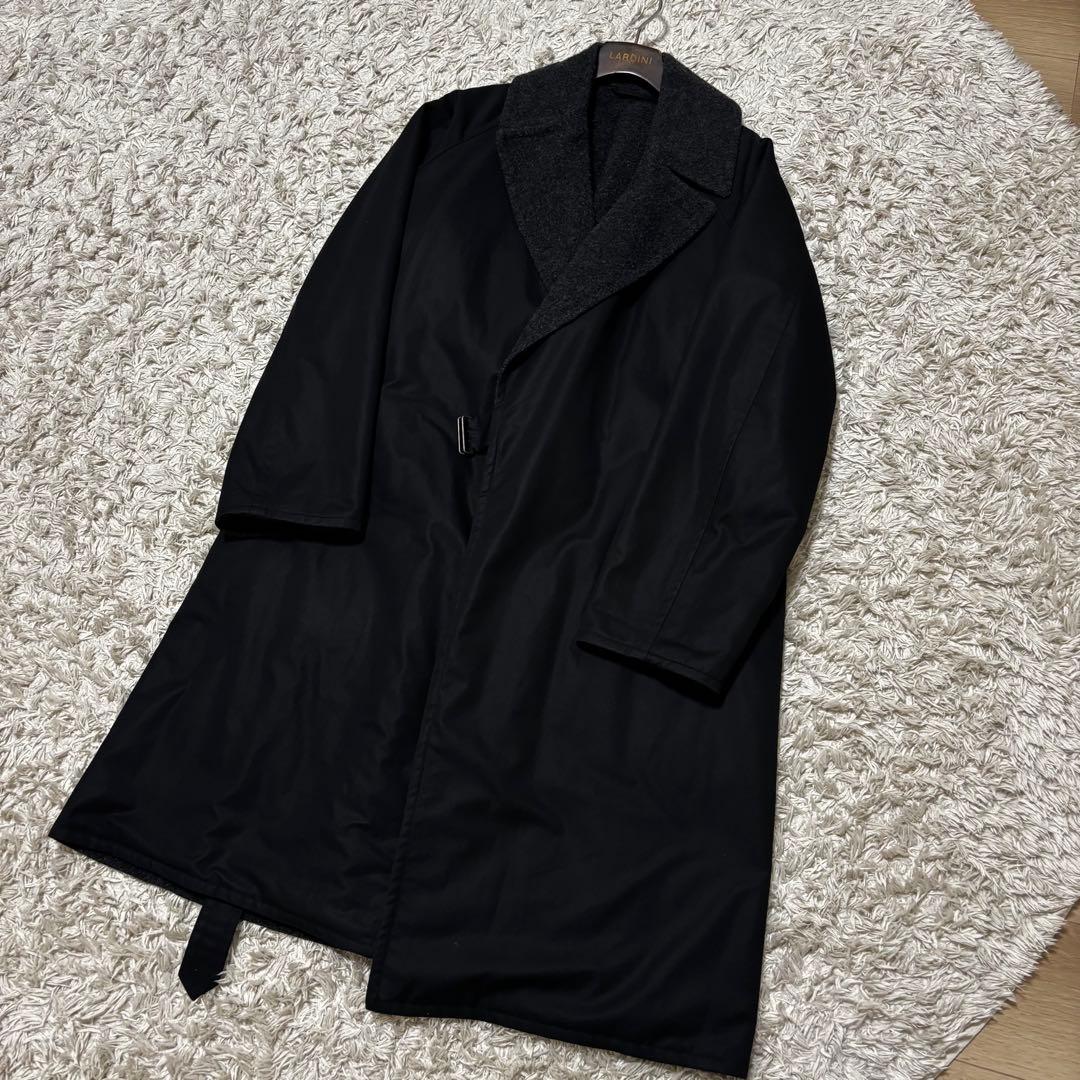 名作】COMOLI コモリ ウールナッピングタイロッケンコート ブラック 2