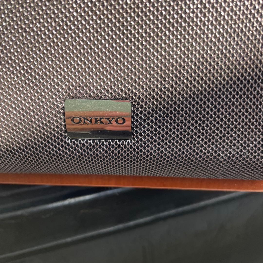 ONKYO ブックシェルフ型スピーカー ブラウン - メルカリ