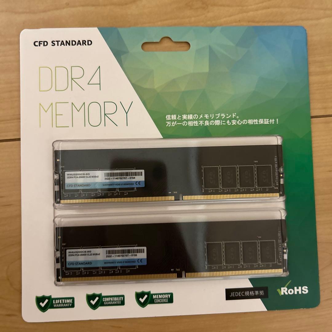 【新品未開封品】CFD Standard DDR4 16GB メモリ D4N3200CS-16G | CFD Standard DDR4-3200 ノート用メモリ 1枚組 16GB