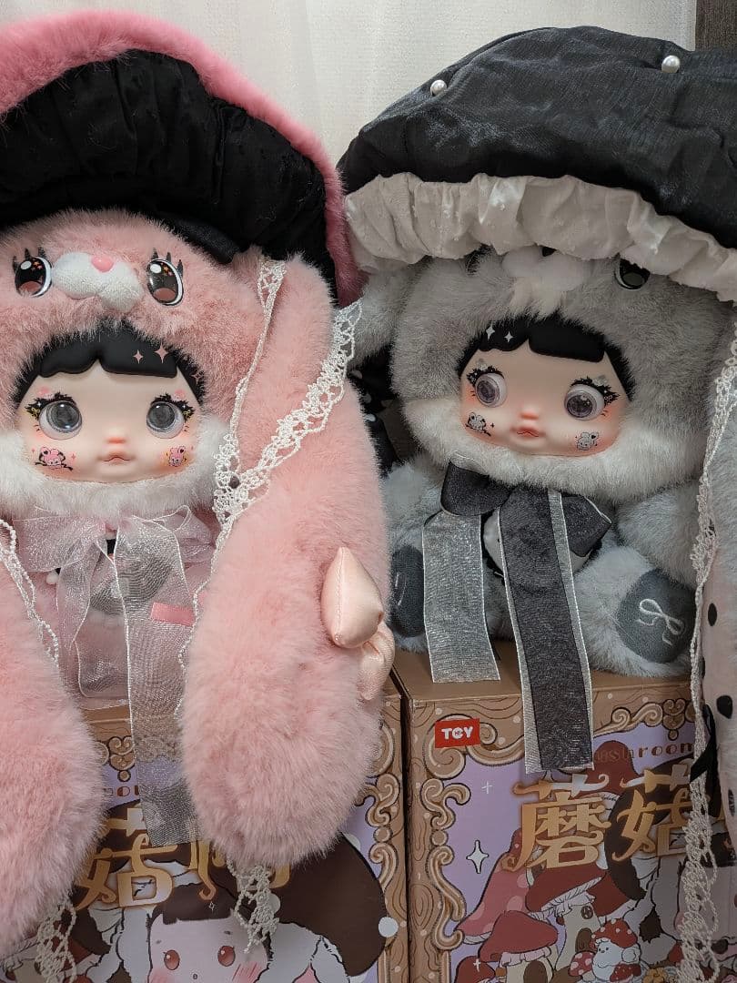 紫@匿名配送　Nommi キノコぬいぐるみ セット