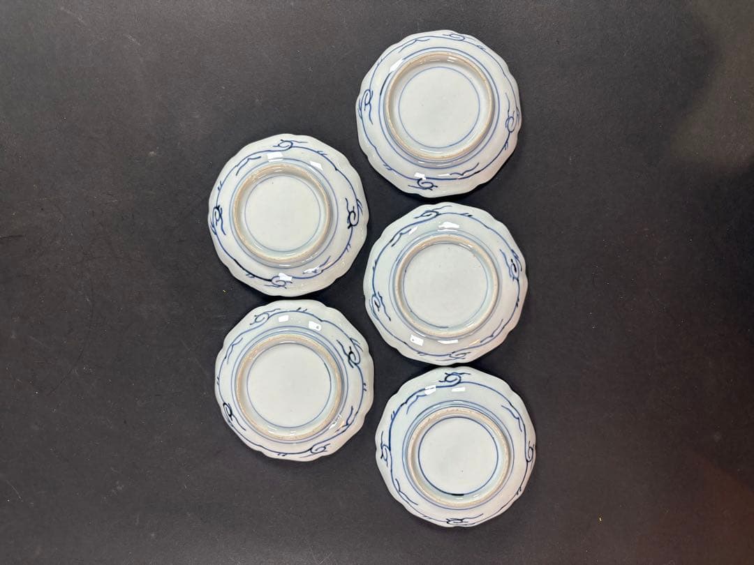 150 伊万里 古伊万里 花唐草 唐草 小皿 5枚 - メルカリ