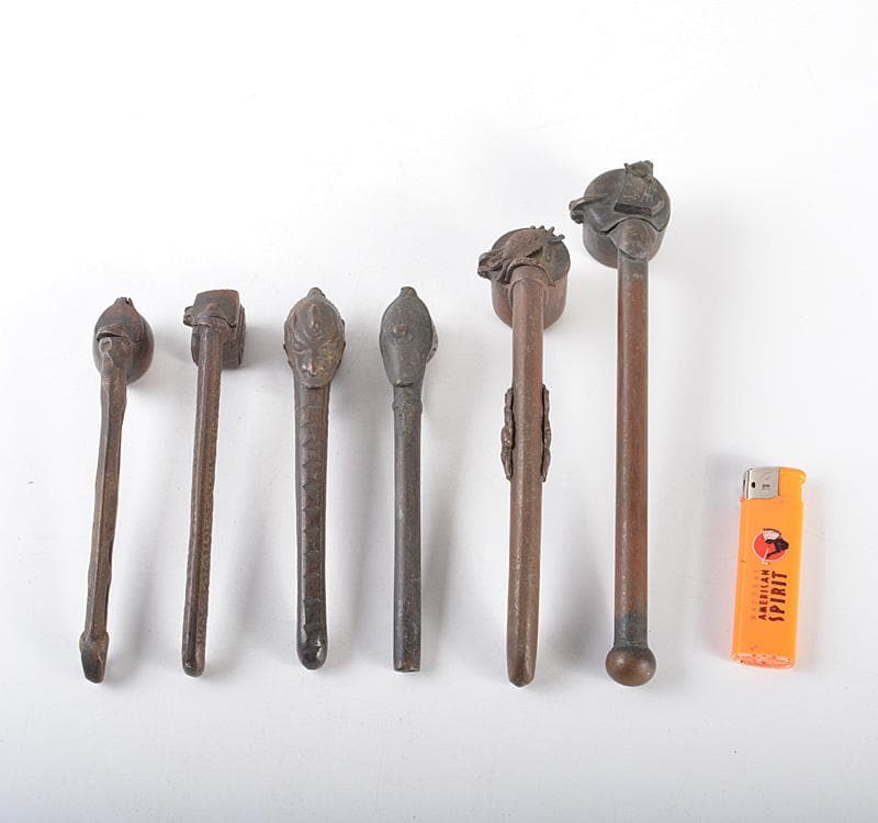 時代提げ物 書道具 古銅 矢立 6点 まとめて M R5246 - メルカリ