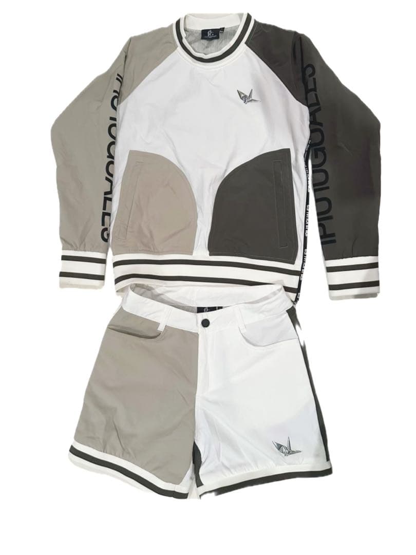 1PIU1UGUALE3 セットアップ ホワイト/グレー 1PIU1UGUALE3 RELAX ウノピゥウノウグァーレトレ リラックス