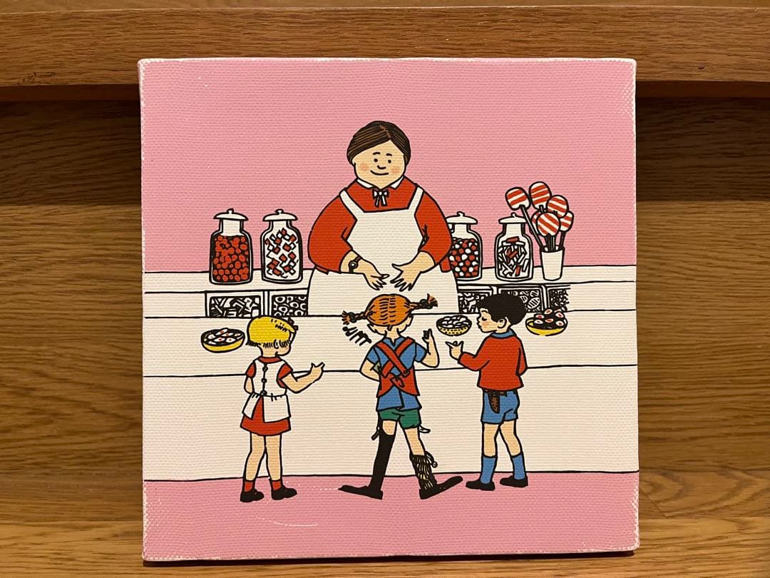 長靴下のピッピ　キャンバスアートパネル　3点セット