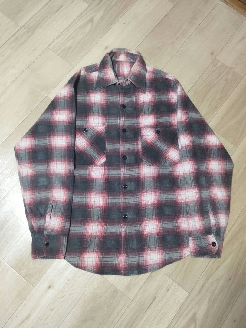 sears オンブレチェックネルシャツ カート コバーン 着同 同柄 同色