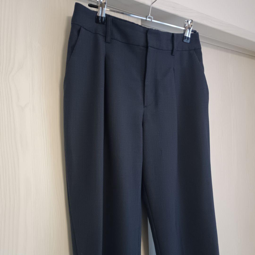 グリーンラベルリラクシング パンツスーツ ネイビー 38 ノーカラー