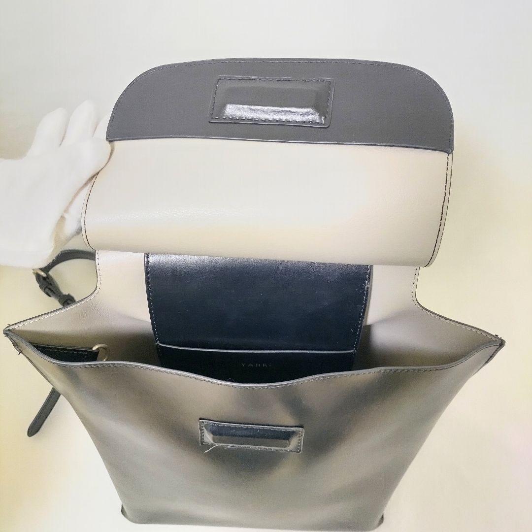 ヤーキ YAHKI レザー リュック バックパック ブラック A4収納可 美品
