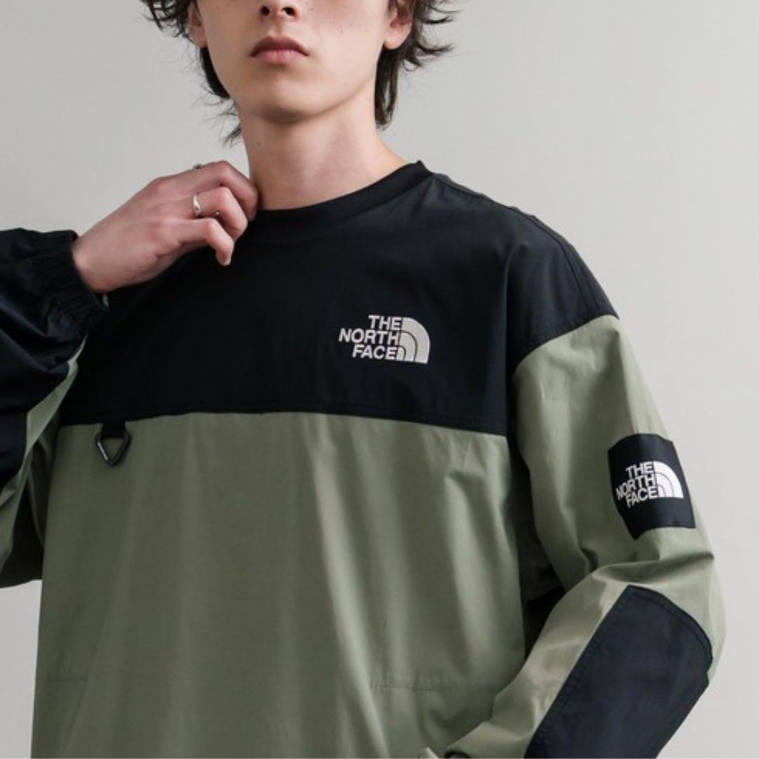 新品】M ノースフェイス アルバニー クルーネック ロンT カーキ 韓国