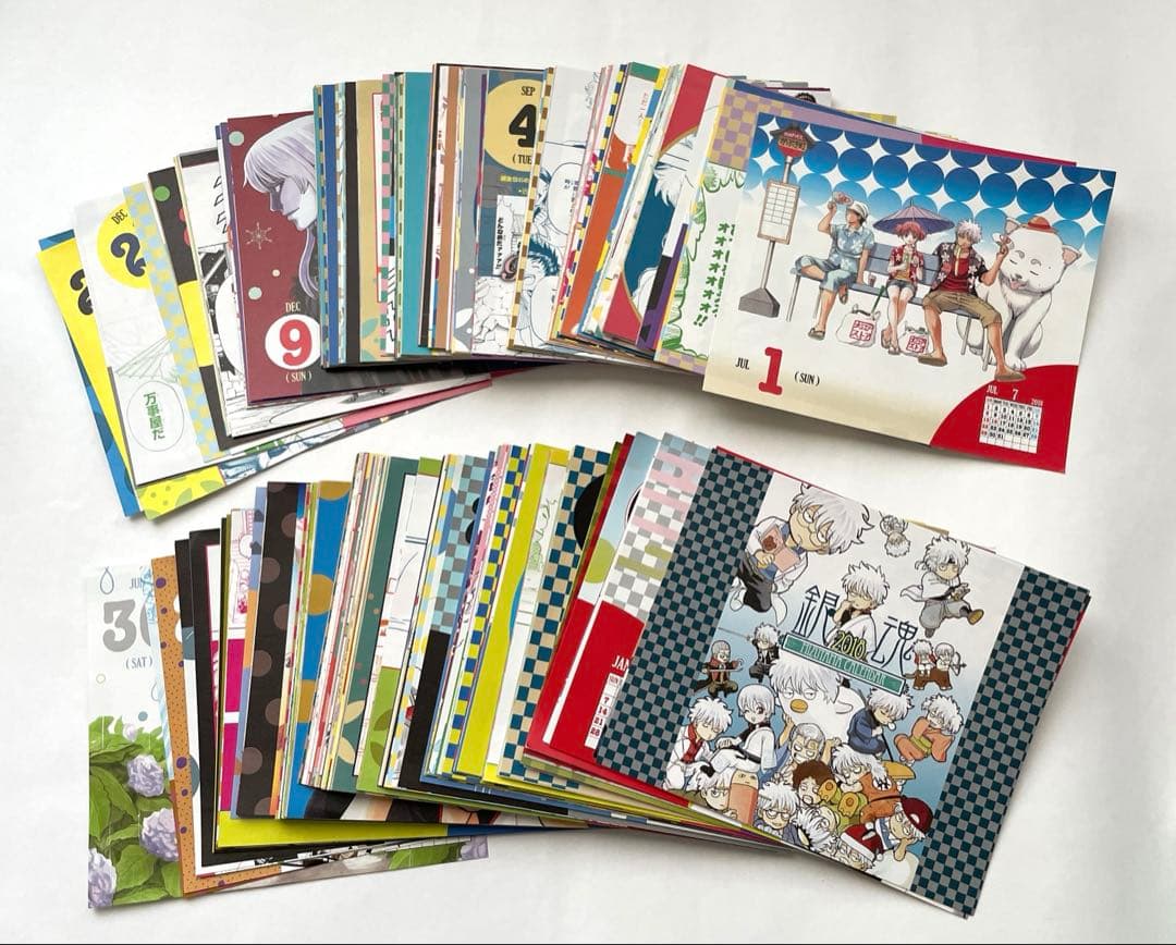 レア【使用済】銀魂　2018 缶入り日めくり　コミックカレンダー 水魂カレンダー