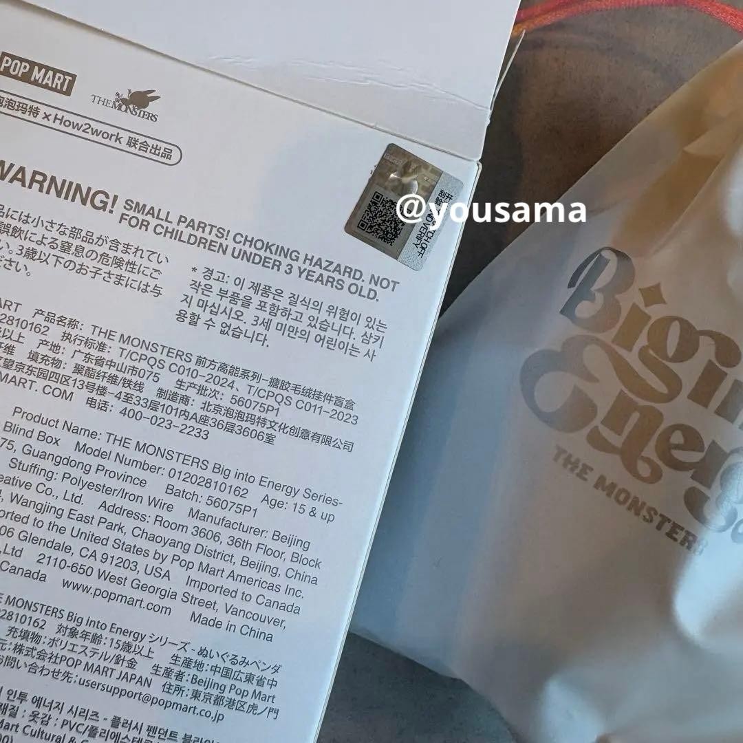 新品　labubu into Energy シークレット　ID