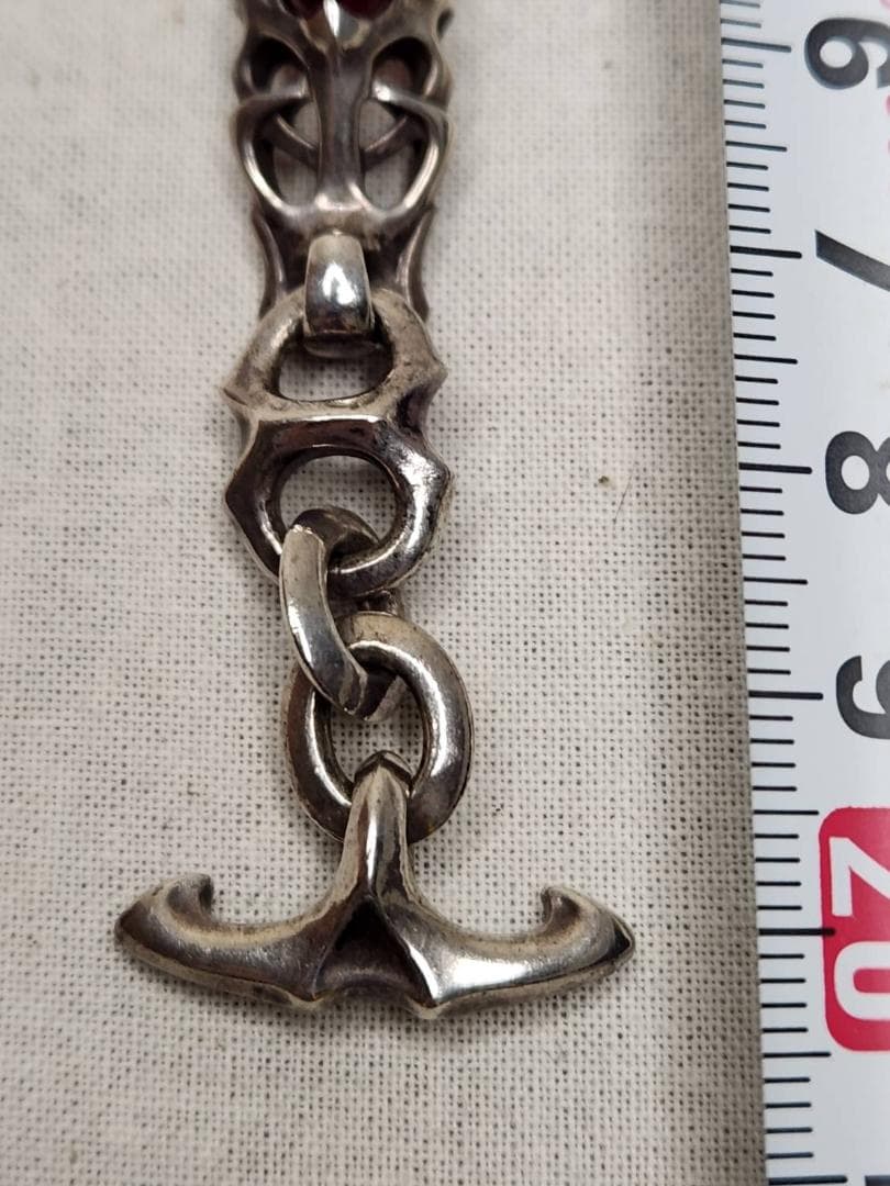 JAP工房 一馬 ブレスレット ヌーボーデコラ ガーネット 42.6ｇ OLD