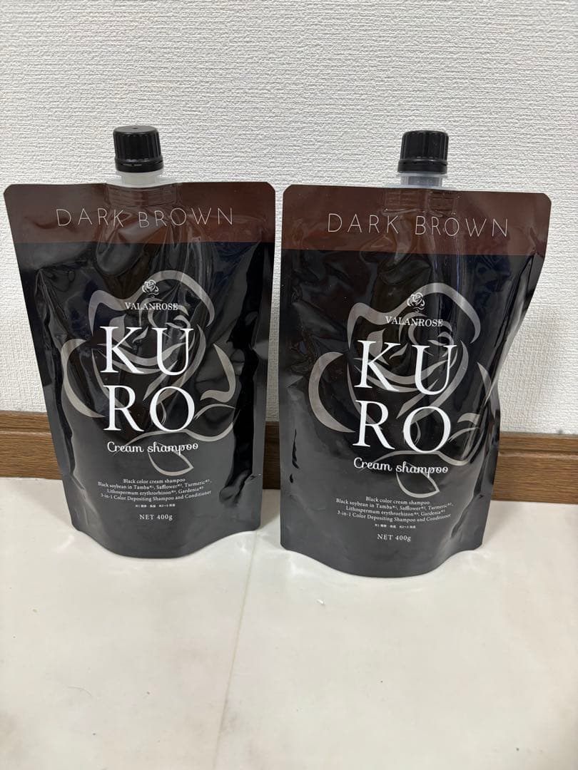 セール‼️ KURO ダークブラウン クリームシャンプー 400g 2個セット KURO クリームシャンプー ダークブラウン 400g 2個セット - メルカリ