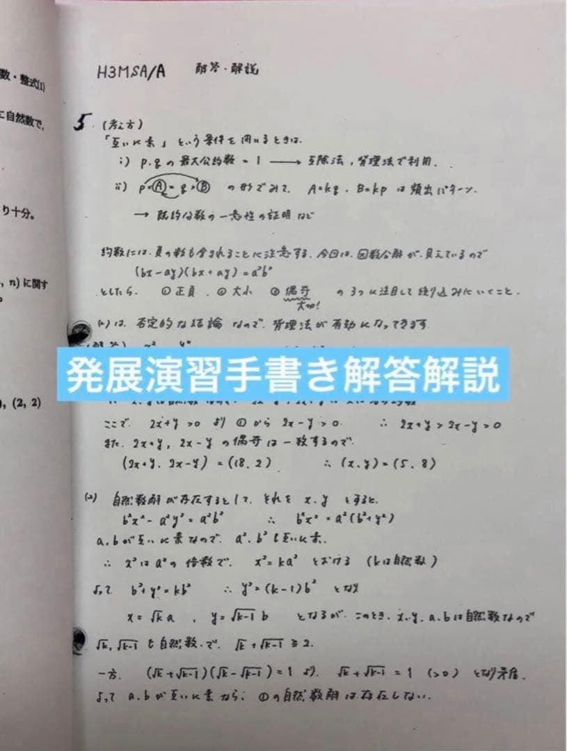 鉄緑会 数学 大阪校 単元別演習 高3理系数学 解答あり SA/A帯クラス