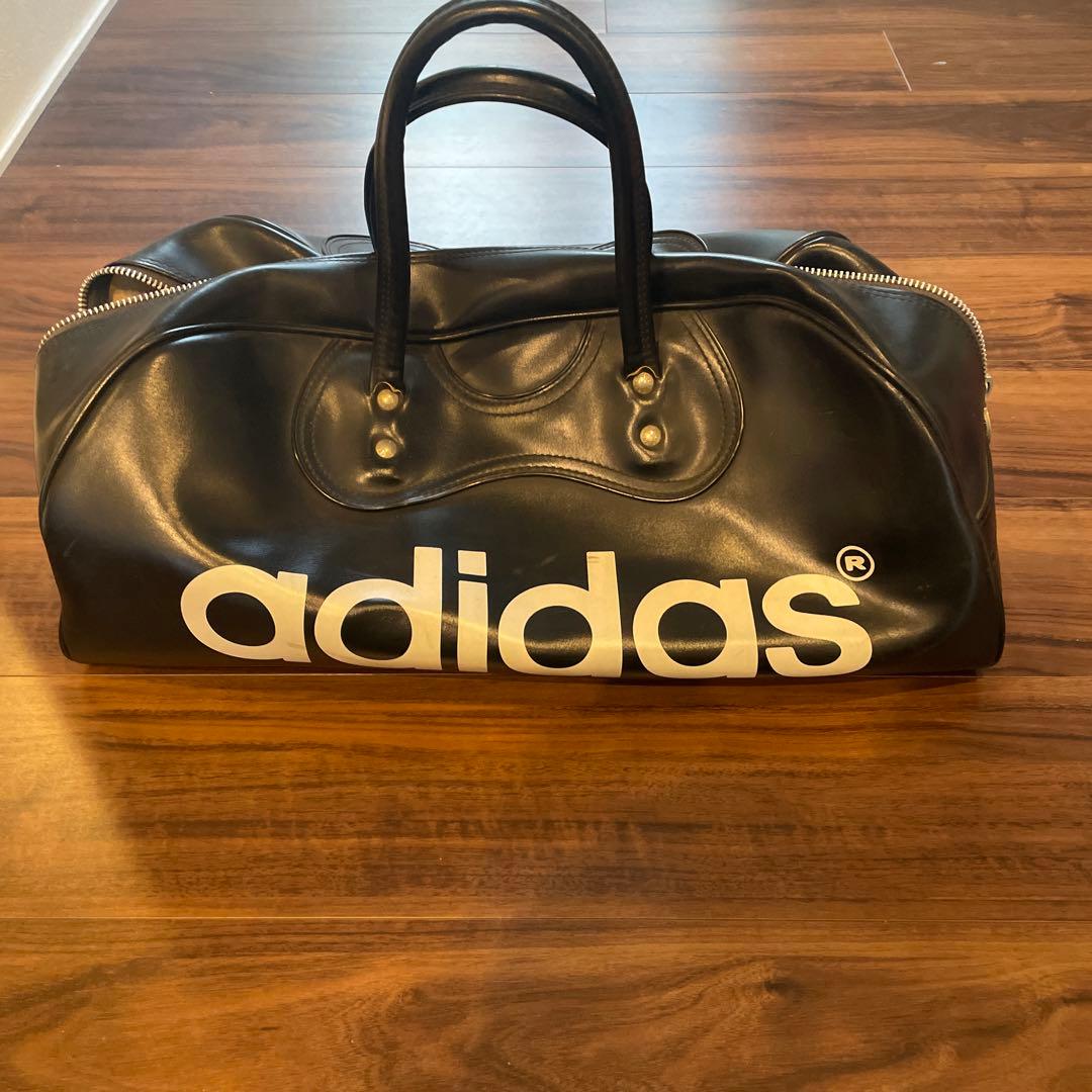 adidas ボストンバッグ 70〜80年代 ブラック 日本製 - メルカリ