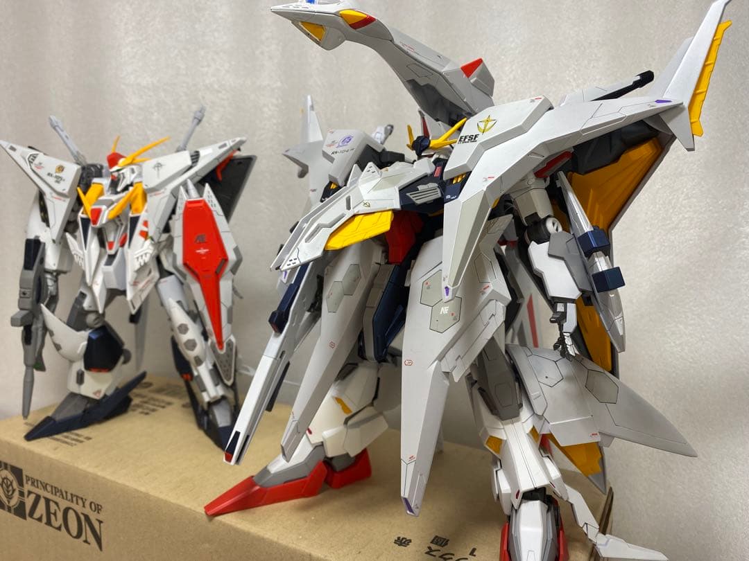 へ*ろ様 HG XI ガンダム、ペーネロペー 2体セット　全塗装　閃光のハサウェ