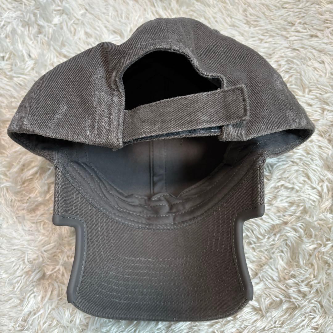 24AW バレンシアガ ベースボールキャップ ダメージ加工 グレー