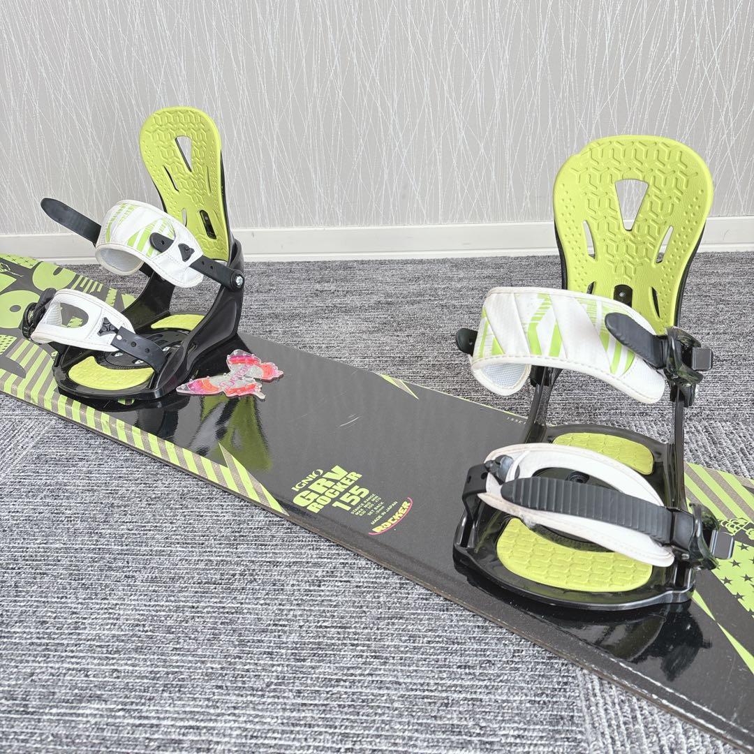 87超豪華❗️IGNIO メンズスノーボードセット☆スノボ155cm+ビン付