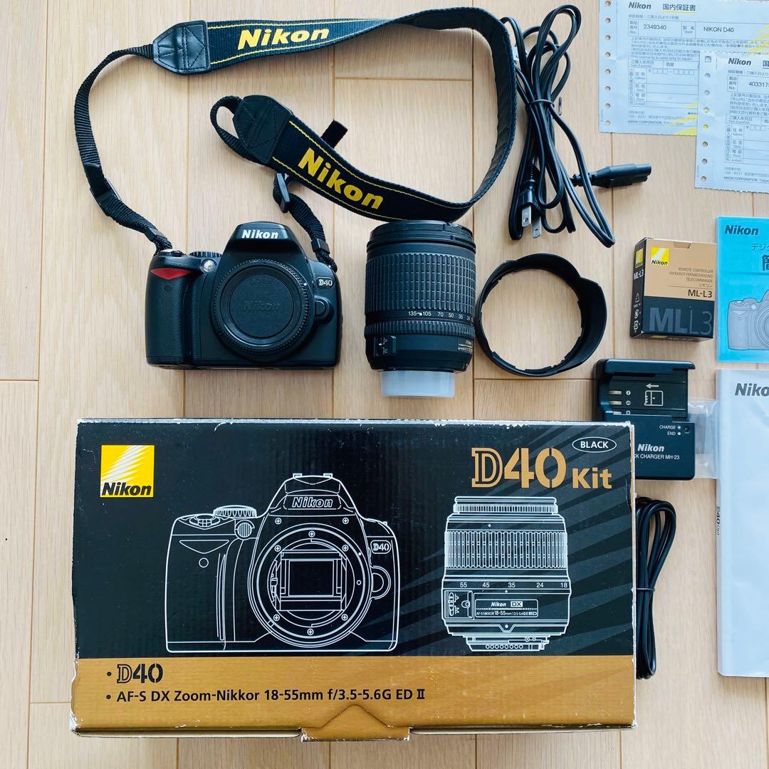 ◇NIKON D40◇伝説の小型軽量 希少名器◇高倍率18-135㎜レンズセット