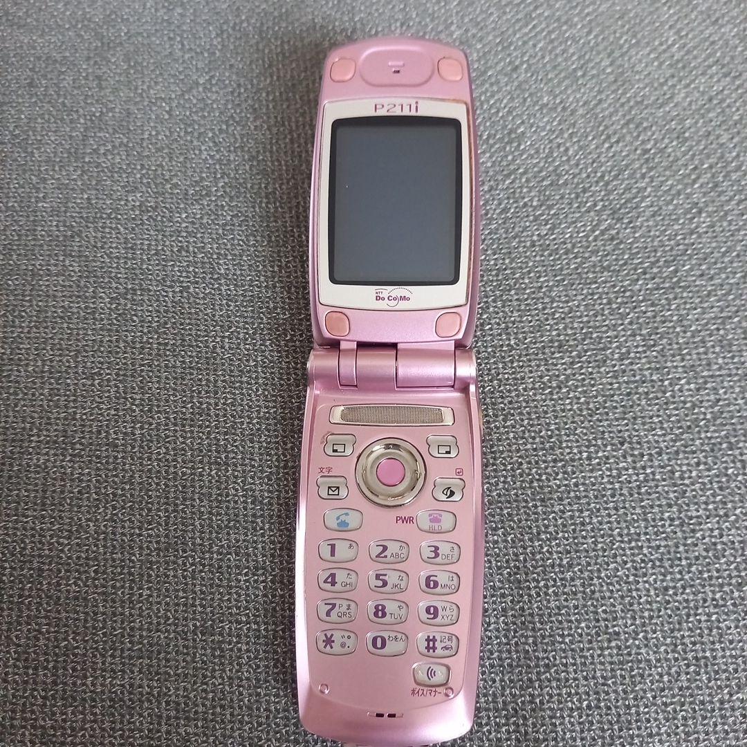 P211i ピンク 携帯電話 ガラケー DOCOMO アンテナ - メルカリ