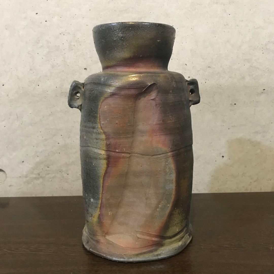 備前焼 耳付花入 高原邦彦作【共箱付】 - メルカリ