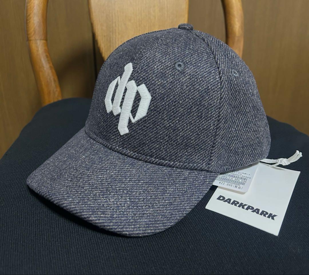 DARKPARK】EMBROIDERED WOOL BASEBALL CAP