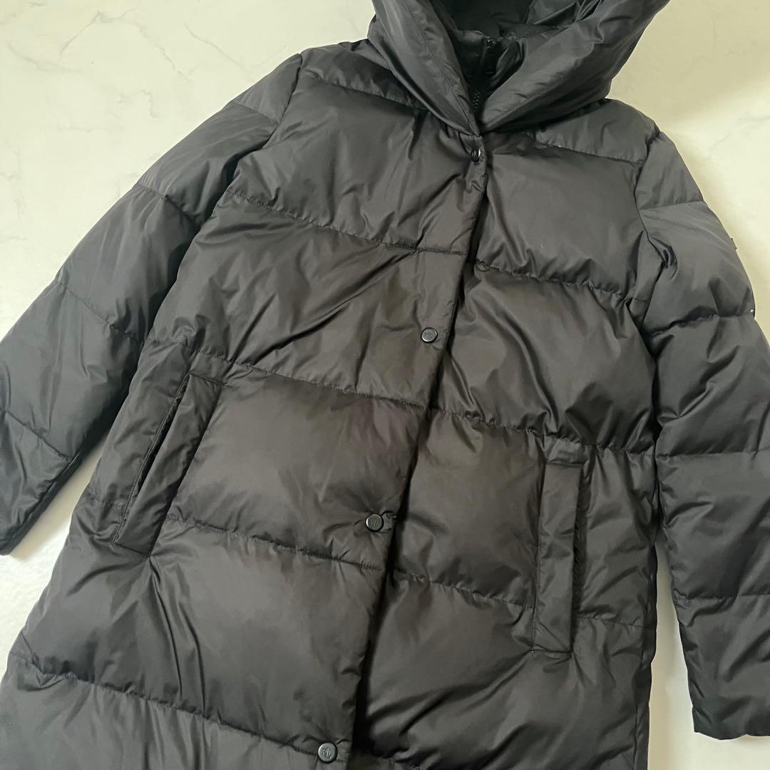 美品 ローレンラルフローレン ダウンコート ロング 黒 RLLロゴ XS