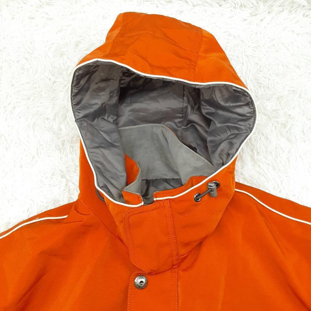 美品 DESCENTE デサント スキーウェアセット オレンジ×ホワイト 橙×白