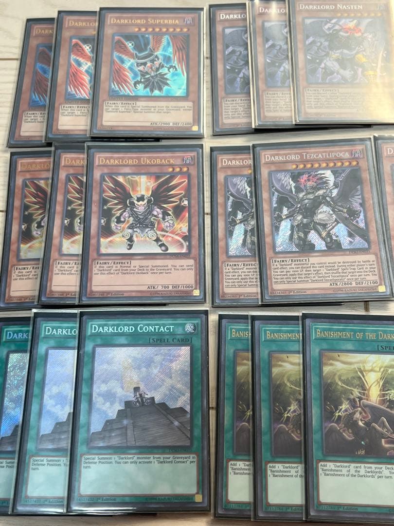 遊戯王　英語版　堕天使　デッキパーツ　ダーク・ロード（Darklord）